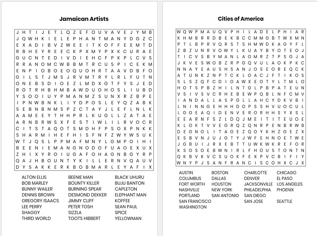 Inside Word Search